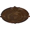 Ekena Millwork Attica Acanthus Leaf Medallion (Canopies up to 4 5/8"), 53 1/2"OD x 3 1/2"P, Root Beer Crackle CM53ATRBC - alternate 2